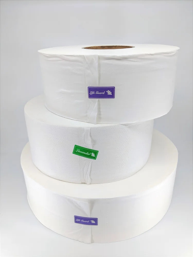 Jumbo Bathroom Tissue Rolls 100% Recycled Material - 6 Rolls/Case