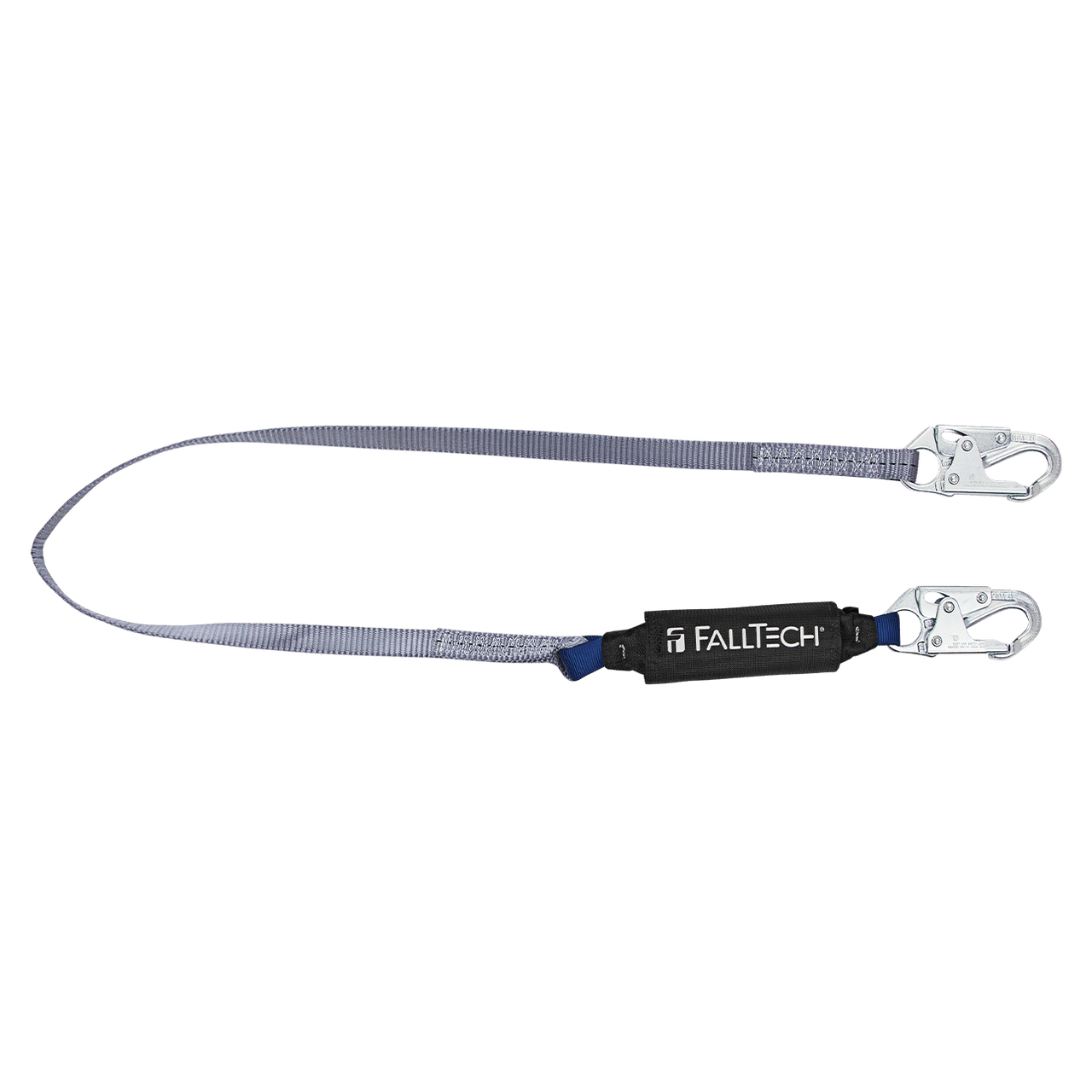 6' ViewPack® Energy Absorbing Lanyard, Single-leg with Steel Snap Hooks (Product # 8256)