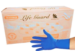 Blue Latex High Risk Medical/Exam Grade - 14 mil - 12" Length 50/BX - 10 BX/CASE