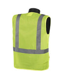 Class 2 Mesh Safety Vest - Silver Hi-Viz strips w/ Pockets (Product # C16003G)