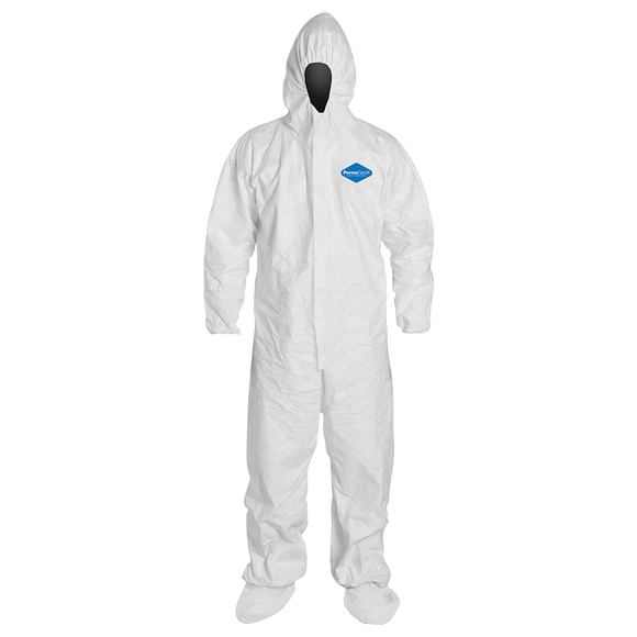 PermaGard™ Coverall w/ Attached Hood & Boots - 25/CASE