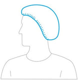 Hair Net - Spunbonded Polypropylene 24" Bouffant Cap (Product # 1824WC)