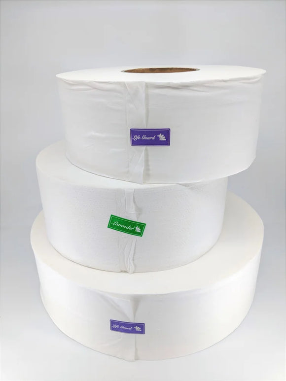 Jumbo Bathroom Tissue Rolls 100% Recycled Material - 6 Rolls/Case