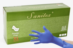 Blue Nitrile General Purpose Gloves 4.5 mil - 9.5" Length 100/BX - 10 BX/CASE