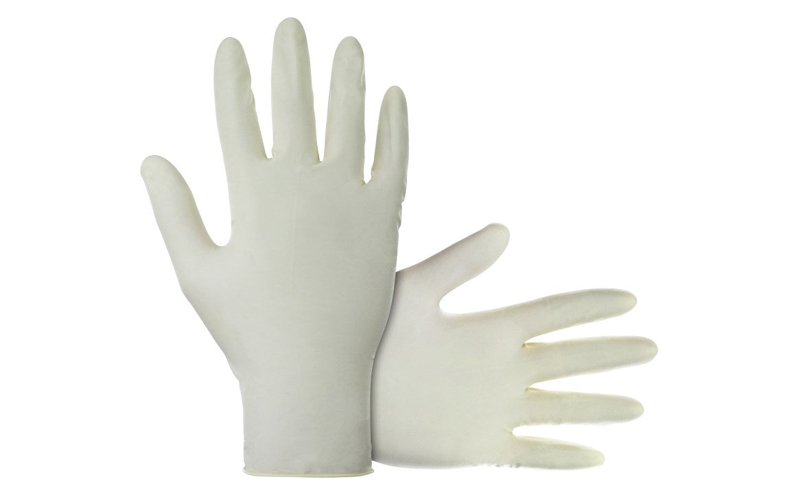 Dyna Grip® Powder-Free Exam Grade Latex Disposable Gloves - 7 Mil - 100/BX - 10BX/CASE