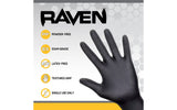 Raven® Powder-Free Exam Grade Nitrile Disposable Gloves - 7 Mil - 100/BX - 10 BX/CASE