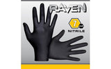 Raven® Powder-Free Exam Grade Nitrile Disposable Gloves - 7 Mil - 100/BX - 10 BX/CASE