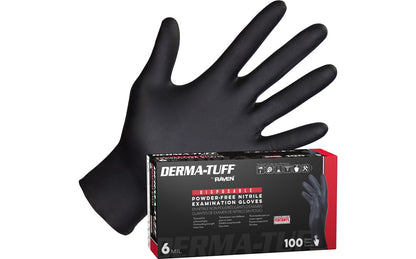 Derma-Tuff® Powder-Free Exam Grade Nitrile Disposable Gloves - 6 Mil - 100BX - 10 BX/CASE