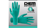 Chem Defender® Powder-Free Exam Grade Chloroprene Disposable Gloves - 5 Mil - 50/BX - 10 BX/CASE