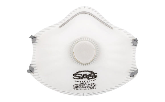 SAS - R95 Valved Particulate Respirator 10/Box (Product # 8621)