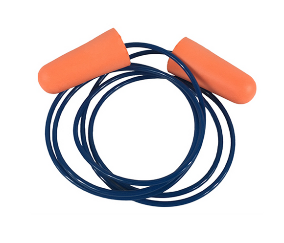 Disposable Earplug Corded PU Orange + Blue 32 dB 100/BX