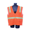 Orange Surveyor Vest - HiViz - 3 Pockets Zip