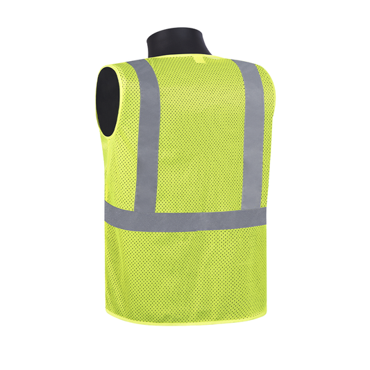 HiVizGard™ - Green - Class 2 Economy Vest - 2" Silver