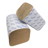 Single Fold Hand Towel - Kraft Paper - 334 pc/pack, 12 pk/case