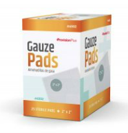 2"x2" Sterile Gauze Pads 25/bx