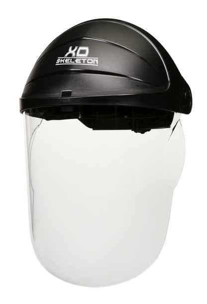 "XO Skeleton" Headgear Clear 1 Piece Molded Face Shield (Product # 104)