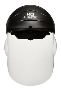 "XO Skeleton" Headgear Clear 1 Piece Molded Face Shield (Product # 104)
