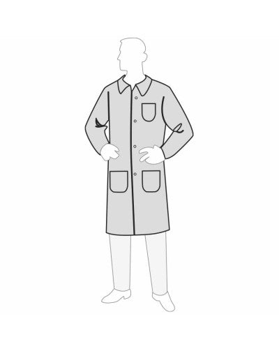 PermaGardTM lab coat with 3-pockets - 30/CASE (Product # 18301)