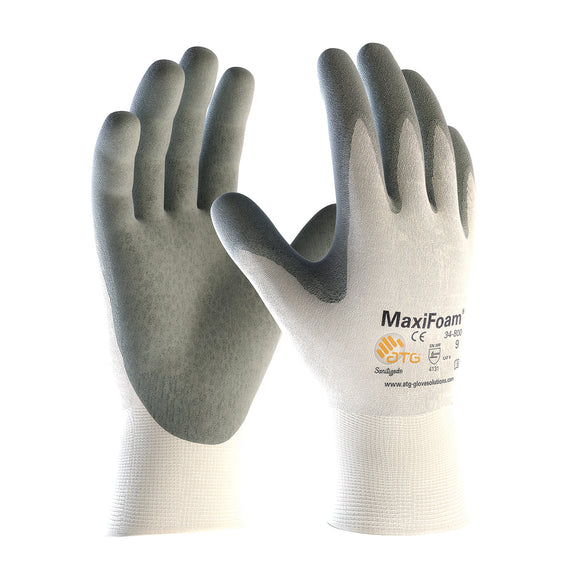 Safety Work Gloves Pu Coated 13 Gauge Polyester Glove With - Temu