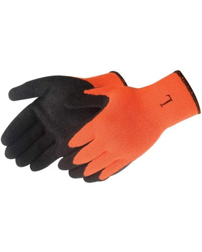 Black Textured Latex Coated Hi-Viz Orange (product #4729HO)