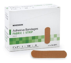 1"x 3" Woven Fabric Bandage - 100 per Box (Product # 52137)