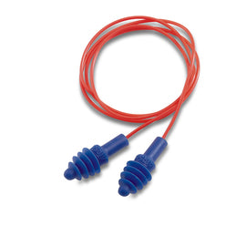 Leight/AIRSoft® Tapered TPE (Thermoplastic Elastomer) Corded Earplugs NRR: 27 dB - 100 per Box (Product # DPAS-30R)