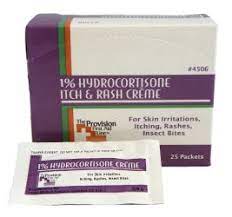 Hydrocortisone Cream 1% 1/32 oz. - 25 per Box (Product # 21173)