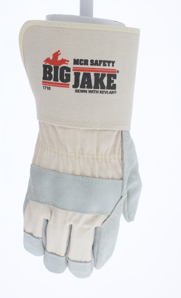 Big Jake - Premium Side Leather, 4.5 in. Safety Cuff & Sewn with Kevlar - Sold per Dozen (Product # 1710)