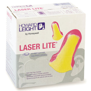 Laser-Lite® T-Shape Polyurethane Foam Disposable Corded Earplugs NRR: 32dB (Product # LL-30)
