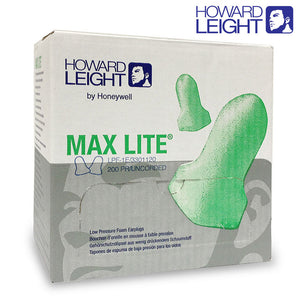 Leight/Max-Lite® T Shaped Polyurethane Foam Disposable Uncorded Earplugs NRR 30 dB ( Product # LPF-1)